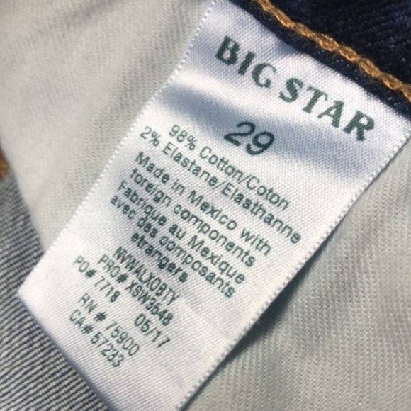LIKE NEW BIG STAR ALEX SKINNY JEANS 10/30x30 JEANS ⭐️ - Picture 7 of 12